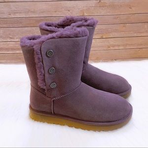 UGG Women’s Bailey Snaps Taro Suede Boots